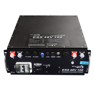 Bon prix 1C Taux de décharge standard Piles de stockage d'énergie solaire 48V100Ah avec protection et communication Bms RS232/485 PP Shell en ligne