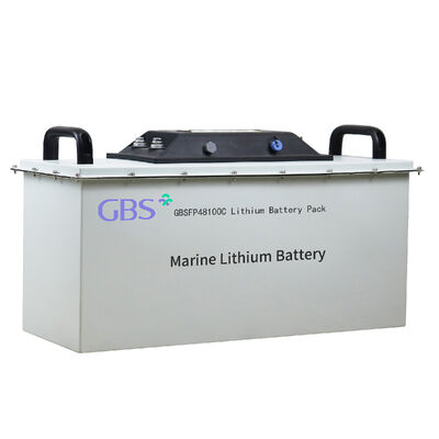 Bon prix Système d'alimentation GBS pour marine, laveuse de sol, stockage d'énergie solaire, batterie liquide 48V 100Ah LiFePO4 GBSFP48100C 5KW 3000 cycles en ligne