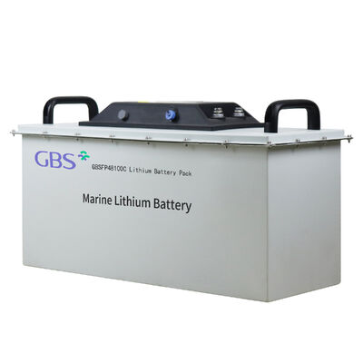 Bon prix GBS 48V CE Approuvé 100Ah Marine Lithium Lifepo4 batterie avec BMS 3000 cycles -20 ~ 65 Température de fonctionnement GBSFP48100C 5KW en ligne