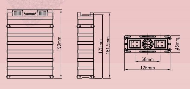 Paquet de batterie de la capacité élevée LiFePO4 12V 40Ah pour le système d'alimentation solaire de -grille 3